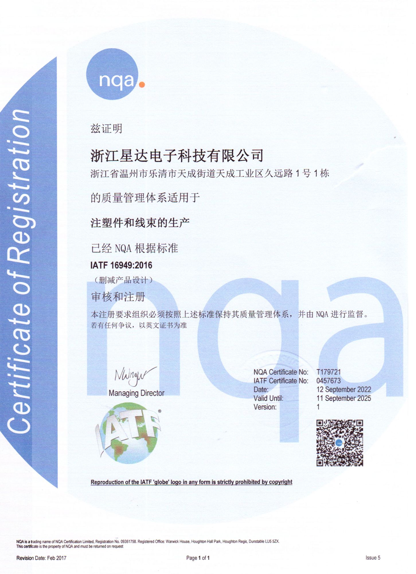 IATF1694質量管理體系中文